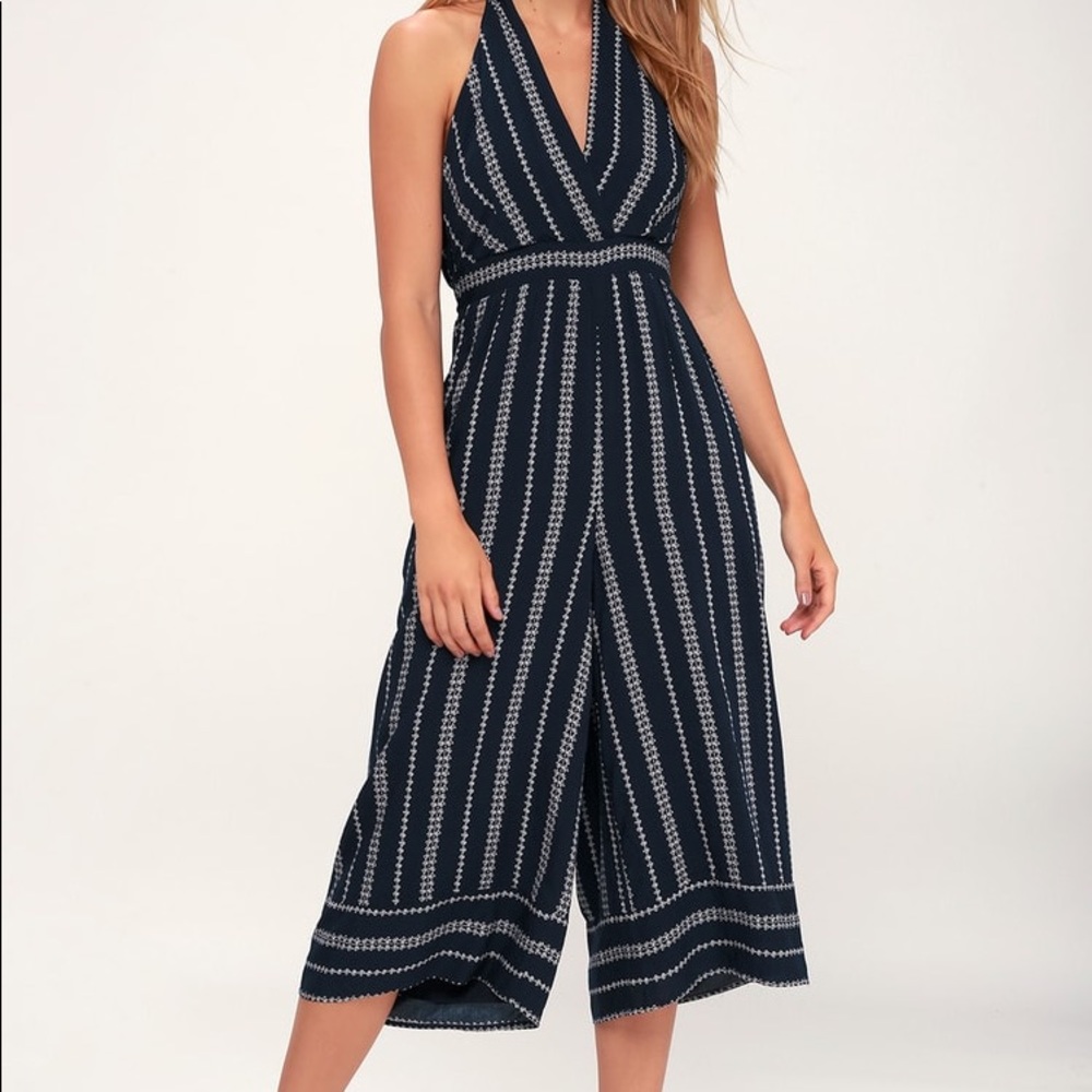 Striped jumpsuit